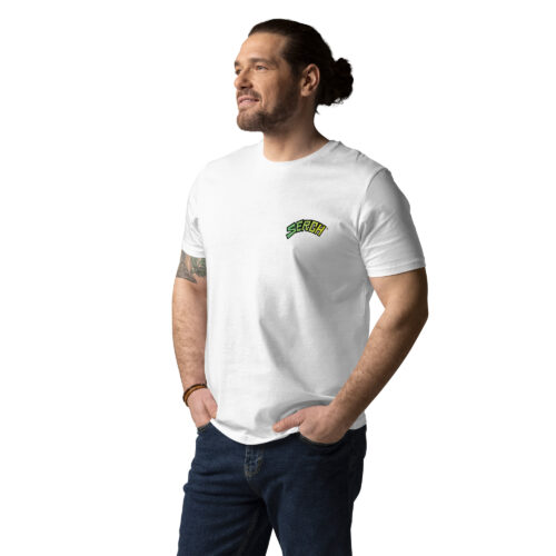 T-shirt Unisex green-yellow fade logo organic cotton